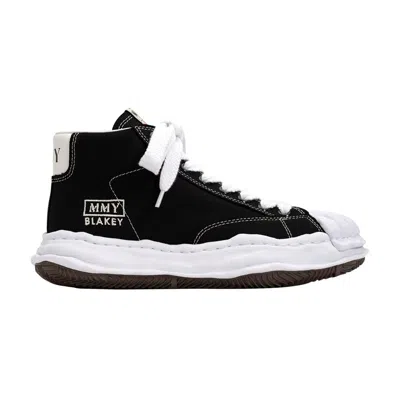 Pre-owned Miharayasuhiro Maison Mihara Yasuhiro Maison Mihara Yasuhiro Blakey Og Sole Canvas High 'black White' | Men's Size 