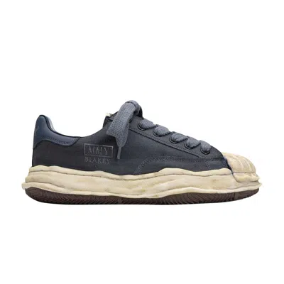 Pre-owned Miharayasuhiro Maison Mihara Yasuhiro Maison Mihara Yasuhiro Blakey Og Sole Overdyed Canvas Low - 'black White' | M