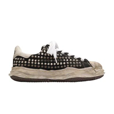 Pre-owned Miharayasuhiro Maison Mihara Yasuhiro Maison Mihara Yasuhiro Blakey Og Sole Studded Canvas Low 'black White' | Men'