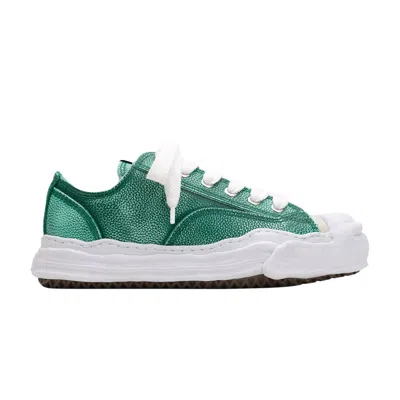 Pre-owned Miharayasuhiro Maison Mihara Yasuhiro Maison Mihara Yasuhiro Hank Og Sole Brushed Shrink Leather Low 'green' | Men'