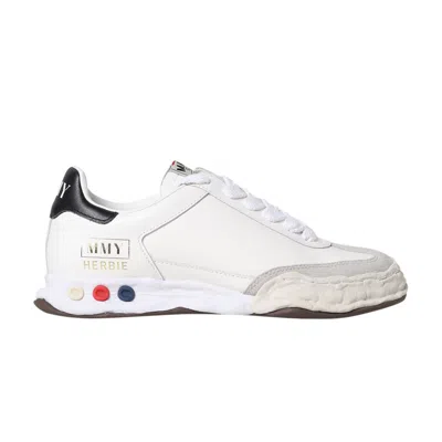 Pre-owned Miharayasuhiro Maison Mihara Yasuhiro Maison Mihara Yasuhiro Herbie Og Sole Leather Low 'white' | Men's Size 41