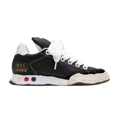 Pre-owned Miharayasuhiro Maison Mihara Yasuhiro Maison Mihara Yasuhiro Herbie Puffer Og Sole Leather Low 'black White' | Men'