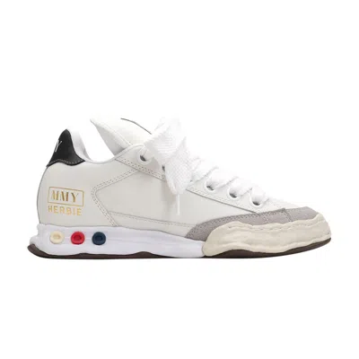 Pre-owned Miharayasuhiro Maison Mihara Yasuhiro Maison Mihara Yasuhiro Herbie Puffer Og Sole Leather Low 'white' | Men's Size