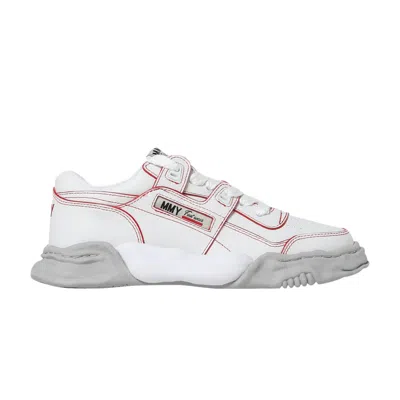 Pre-owned Miharayasuhiro Maison Mihara Yasuhiro Maison Mihara Yasuhiro Parker Og Sole Leather Low 'white Red' | Men's Size 38