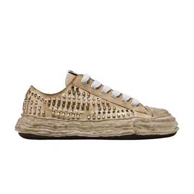 Pre-owned Miharayasuhiro Maison Mihara Yasuhiro Maison Mihara Yasuhiro Peterson 23 Og Sole Studded Canvas Low 'white' | Cream