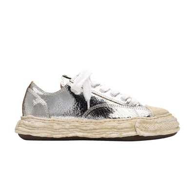 Pre-owned Miharayasuhiro Maison Mihara Yasuhiro Maison Mihara Yasuhiro Peterson Low 'cracking Leather - Silver' | Men's Size 