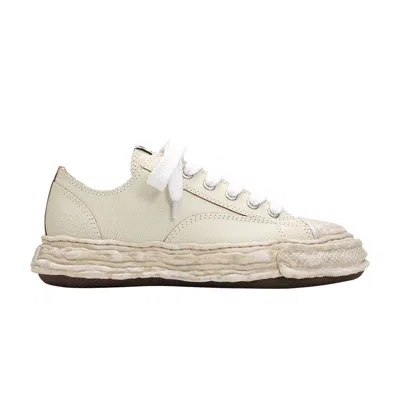 Pre-owned Miharayasuhiro Maison Mihara Yasuhiro Maison Mihara Yasuhiro Peterson Low 'cracking Leather - White' | Men's Size 4