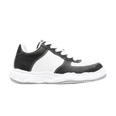 Pre-owned Miharayasuhiro Maison Mihara Yasuhiro Maison Mihara Yasuhiro Wayne Og Sole Embossed Leather Low 'black White' | Men