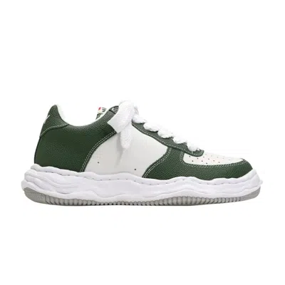Pre-owned Miharayasuhiro Maison Mihara Yasuhiro Maison Mihara Yasuhiro Wayne Og Sole Embossed Leather Low 'green' | Men's Siz