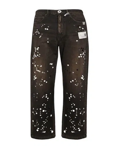 Miharayasuhiro Maison Mihara Yasuhiro Man Jeans Charcoal Size 28 Cotton In Black