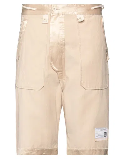 Miharayasuhiro Maison Mihara Yasuhiro Man Shorts & Bermuda Shorts Beige Size 34 Cotton, Nylon