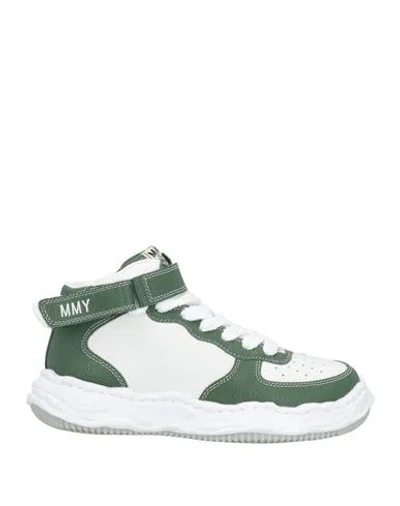 Miharayasuhiro Maison Mihara Yasuhiro Man Sneakers Green Size 9 Leather