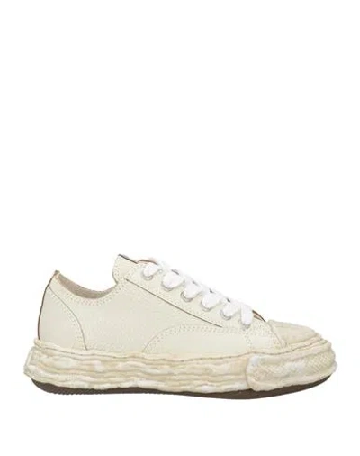 MIHARAYASUHIRO MAISON MIHARA YASUHIRO MAN SNEAKERS IVORY SIZE 6 LEATHER