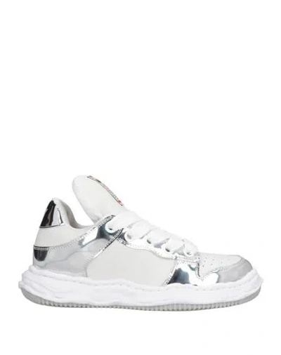 Miharayasuhiro Maison Mihara Yasuhiro Man Sneakers Silver Size 9 Leather