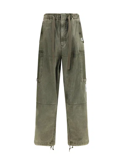 Miharayasuhiro Maison Mihara Yasuhiro Men Baggy Cotton Trousers In Green
