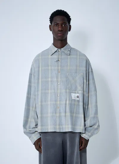 Miharayasuhiro Maison Mihara Yasuhiro Men Distressed Shirt In Blue