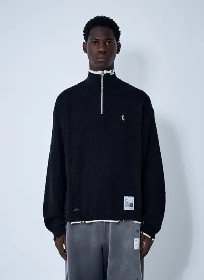 Miharayasuhiro Maison Mihara Yasuhiro Men Distressed Sweater In Black