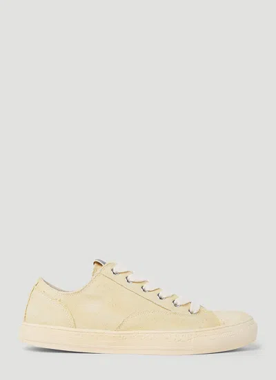 Miharayasuhiro Maison Mihara Yasuhiro Men Past Sole Over Dye Low Top Sneakers In Beige