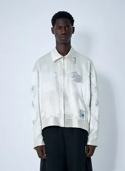 Miharayasuhiro Maison Mihara Yasuhiro Men Souvenir Bomber Jacket In White