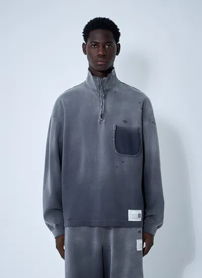 Miharayasuhiro Maison Mihara Yasuhiro Men Zip-up Sweateshirt In Black