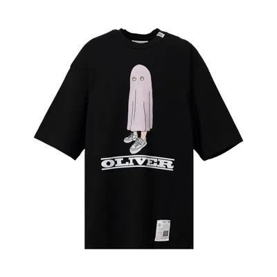 Pre-owned Miharayasuhiro Maison Mihara Yasuhiro Oliver Printed Tee 'black' | Men's Size 44
