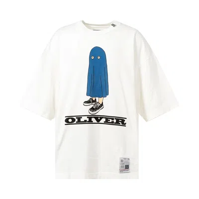 Pre-owned Miharayasuhiro Maison Mihara Yasuhiro Oliver Printed Tee 'white' | Men's Size 44