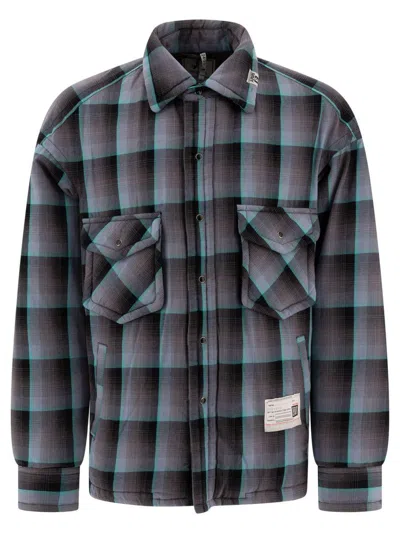 Miharayasuhiro Maison Mihara Yasuhiro Padded Check Overshirt In Black