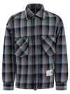 Miharayasuhiro Maison Mihara Yasuhiro Padded Check Overshirt In Gray