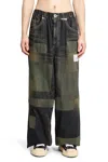 Miharayasuhiro Maison Mihara Yasuhiro Patchwork Denim Jeans In Grey