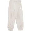 Miharayasuhiro Logo-patch Drawstring Track Pants In Neutral