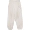Miharayasuhiro Logo-patch Drawstring Track Pants In Neutral