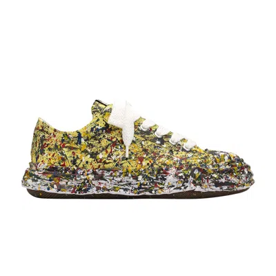 Pre-owned Miharayasuhiro Maison Mihara Yasuhiro Peterson 23 Og Sole Sputtering Paint Canvas Low 'yellow' | Men's Size 41