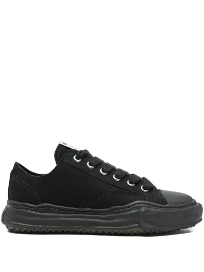 Miharayasuhiro Maison Mihara Yasuhiro Peterson Low Canvas Sneaker In Blk/blk