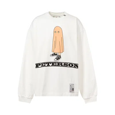 Pre-owned Miharayasuhiro Maison Mihara Yasuhiro Peterson Printed Long-sleeve Tee 'white' | Men's Size 46