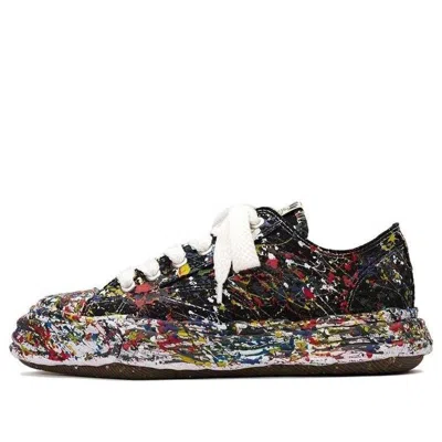 MIHARAYASUHIRO MAISON MIHARA YASUHIRO PETERSON23 OG SOLE CANVAS LOW 'SPUTTERING PAINT BLACK WHITE'
