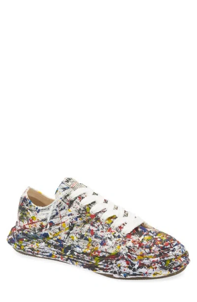 Miharayasuhiro Maison Mihara Yasuhiro Peterson23 Og Sole Sputtering Paint Canvas Sneaker In White Multi