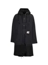 Miharayasuhiro Maison Mihara Yasuhiro Quadruple Layered Coat Black In Black