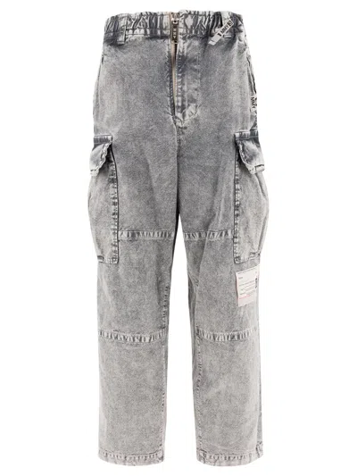 Miharayasuhiro Maison Mihara Yasuhiro Relaxed Fit Military Cargo Jeans In Gray