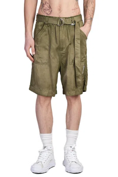 Miharayasuhiro Maison Mihara Yasuhiro Repair Belted Shorts In Green