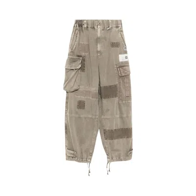 Pre-owned Miharayasuhiro Maison Mihara Yasuhiro Repair Cargo Trousers 'light Grey' | Men's Size 48 In Gray