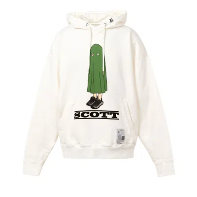 Pre-owned Miharayasuhiro Maison Mihara Yasuhiro Scott Printed Hoodie 'white' | Men's Size 46