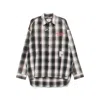 Miharayasuhiro Maison Mihara Yasuhiro Grey Checked Shirt With Distressed Finish In Multicolor