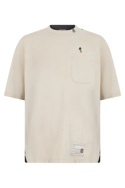 Miharayasuhiro Maison Mihara Yasuhiro Short-sleeve Mini Logo T-shirt In Neutral