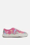 Miharayasuhiro Sticker-print Canvas Sneakers In Pink