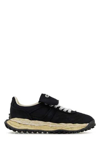 Miharayasuhiro Scott Original Sole Film Attached Canvas Low-top Sneaker In Black