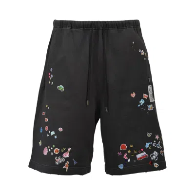Pre-owned Miharayasuhiro Maison Mihara Yasuhiro Sticker Shorts 'black' | Men's Size 46