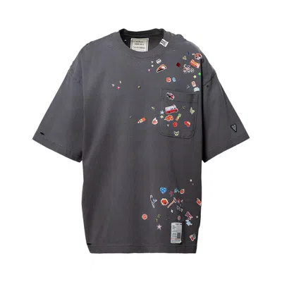 Pre-owned Miharayasuhiro Maison Mihara Yasuhiro Sticker Tee 'black' | Men's Size 46