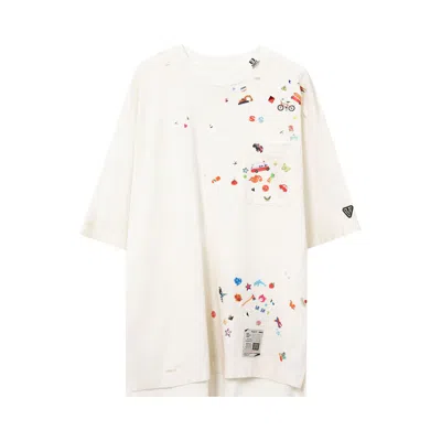Pre-owned Miharayasuhiro Maison Mihara Yasuhiro Sticker Tee 'white' | Men's Size 50