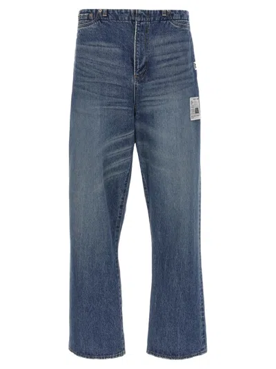 Miharayasuhiro Maison Mihara Yasuhiro Stonewashed Denim Jeans In Blue