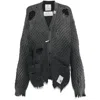 Miharayasuhiro Faded Cardigan In Multicolor